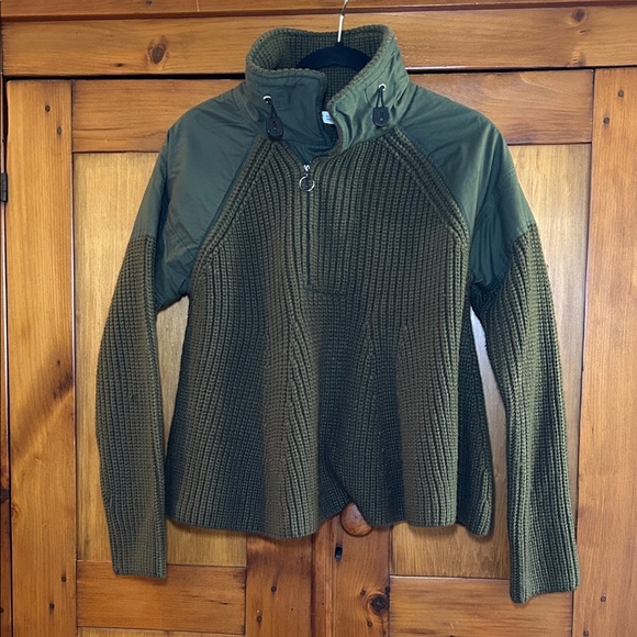 Zara Sweaters - Zara Olive Green Knit Sweater with High Collar